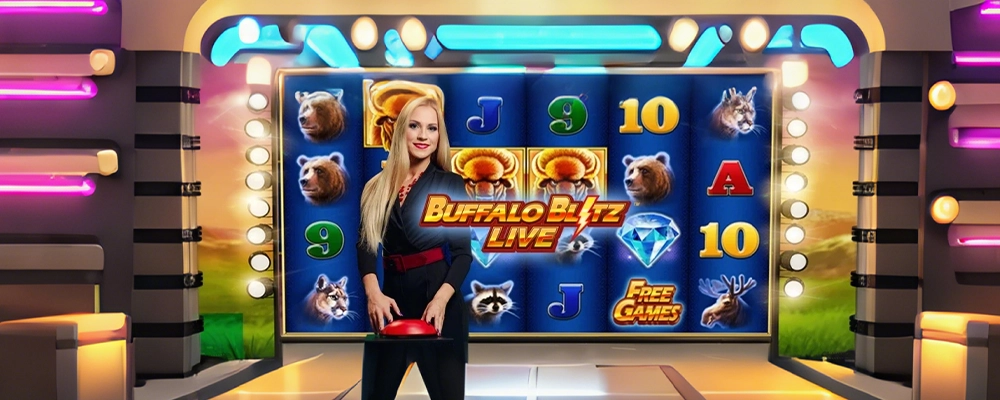 jogo 21 Caça-níqueis Buffalo Blitz ao Vivo